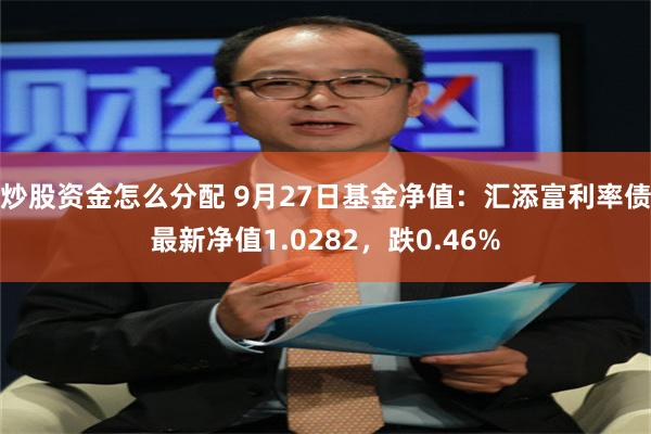 炒股资金怎么分配 9月27日基金净值：汇添富利率债最新净值1.0282，跌0.46%