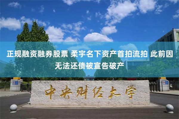 正规融资融券股票 柔宇名下资产首拍流拍 此前因无法还债被宣告破产